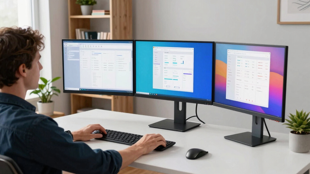 best triple monitor mounts for home office setups