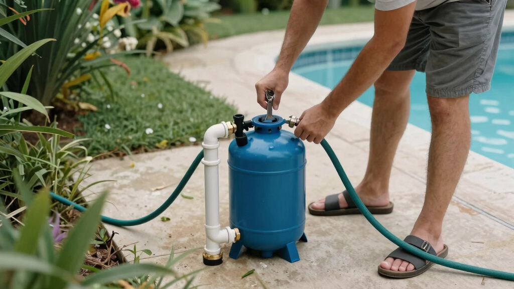 best above ground pool with sand filter