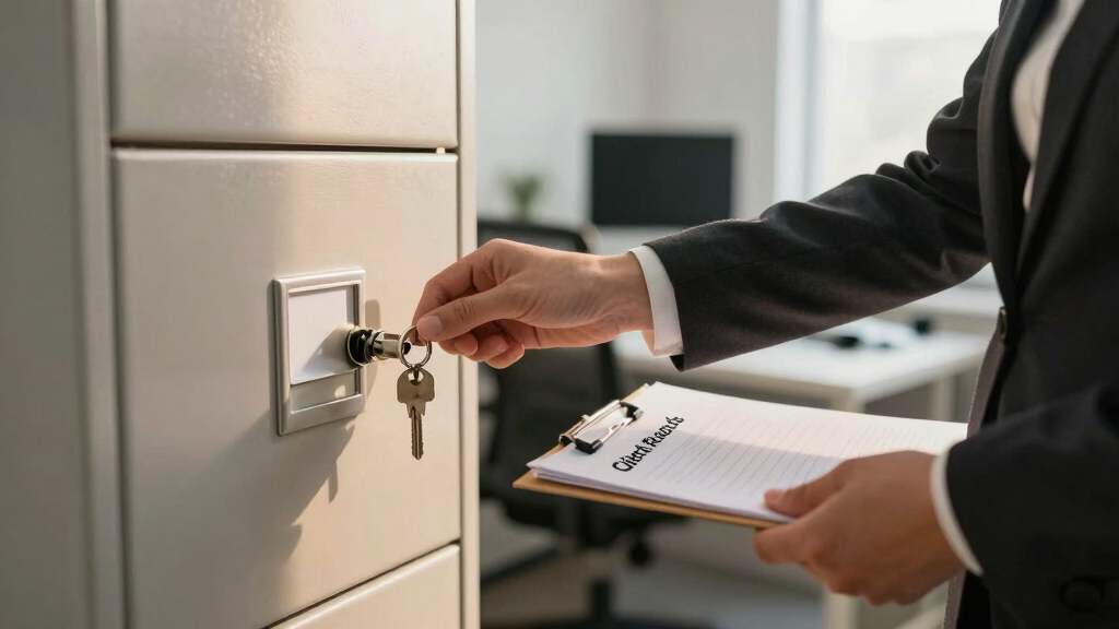 best locking filing cabinet for client records
