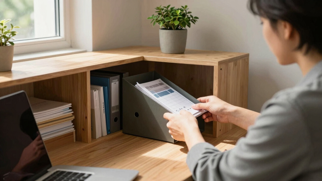 best corner desks with storage shelves