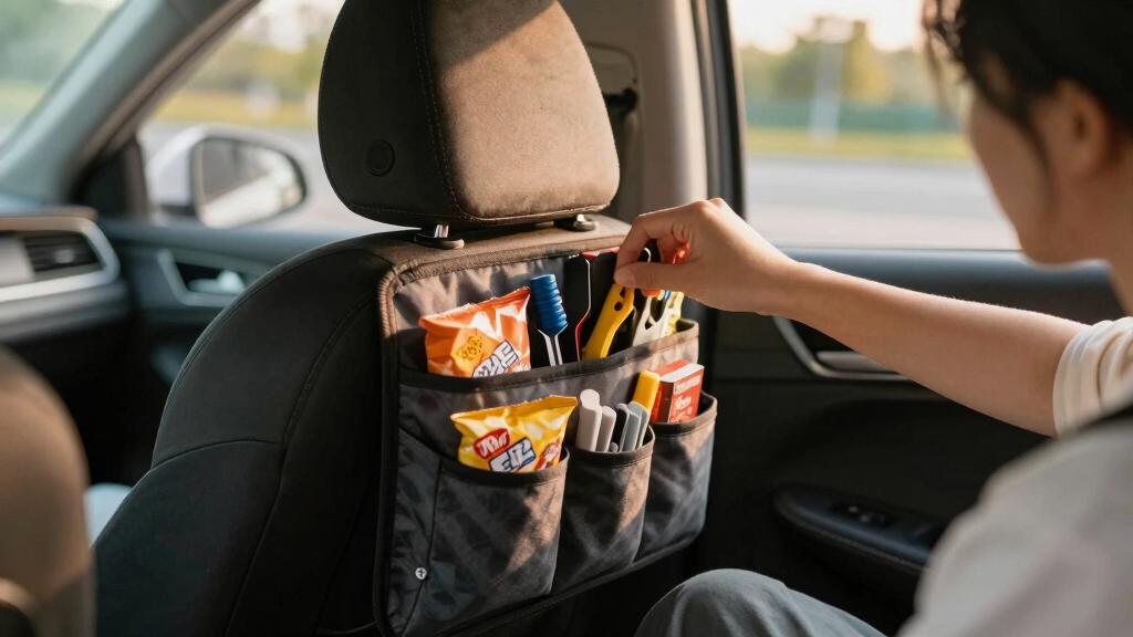 best car seat back organizer for snacks and tools