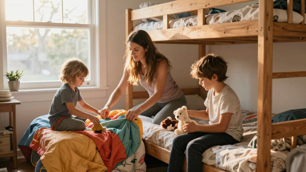 best bunk beds for sibling room sharing after divorce