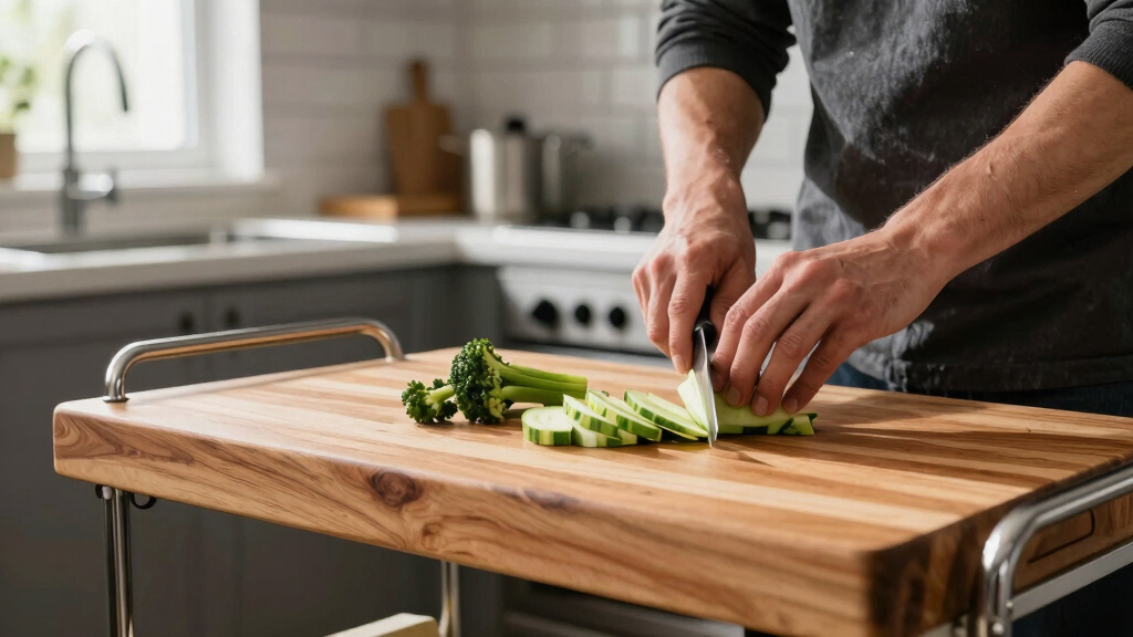 best butcher block kitchen cart