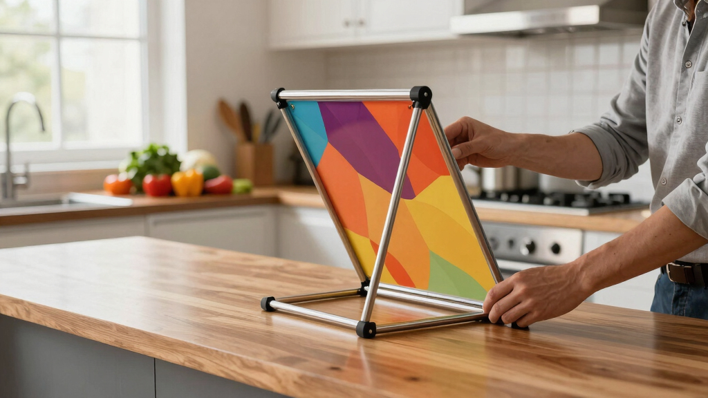 best folding signage display stand premium