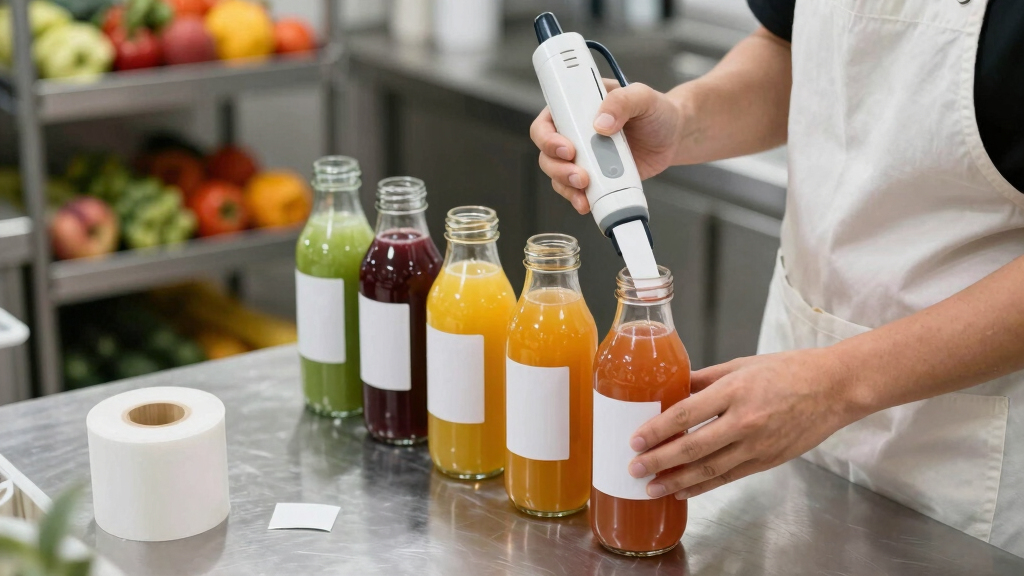 best label applicator for juice bottles
