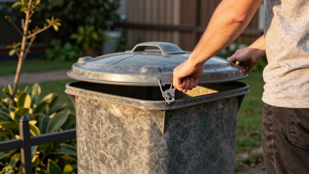 best dog proof trash bins locking lid