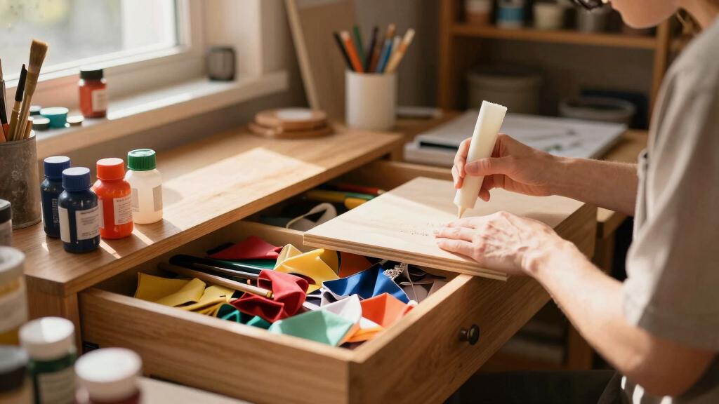 best craft table with storage for makers