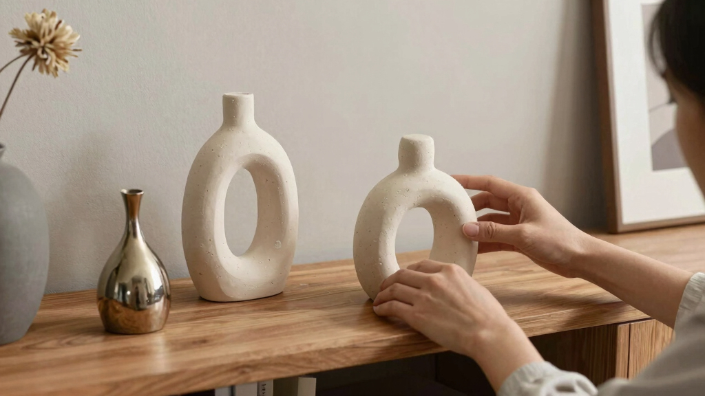 best sculptural decor objects for shelves