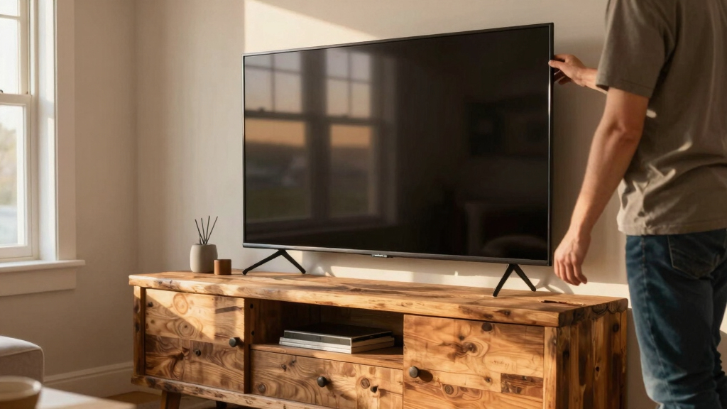 best farmhouse media consoles for big tvs