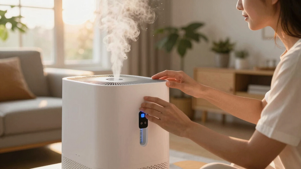 best evaporative humidifier console smart