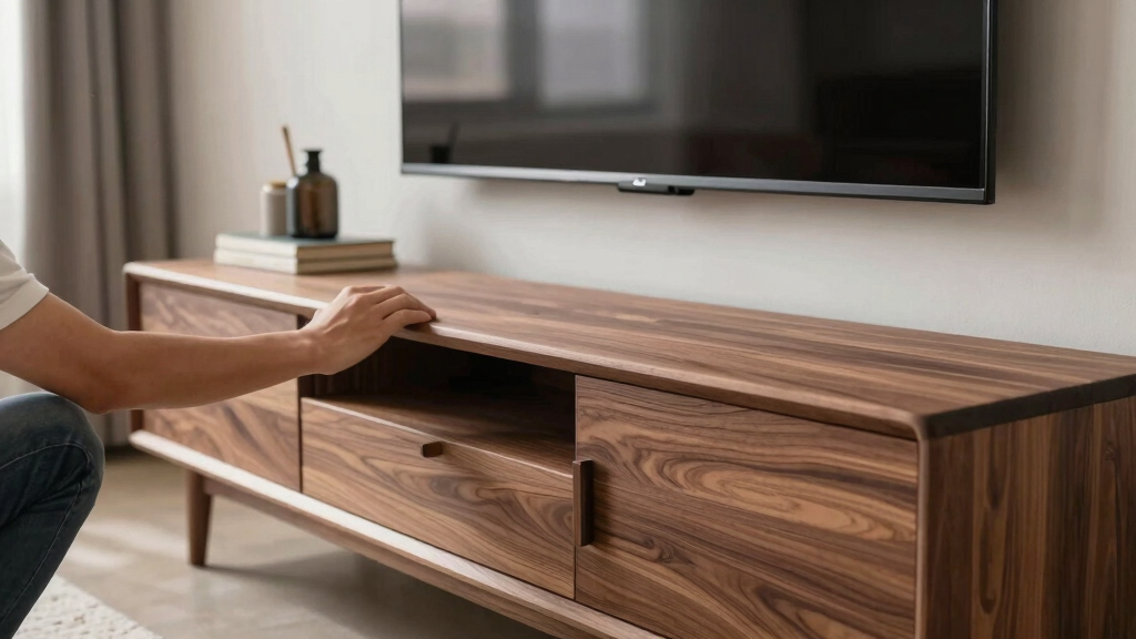 best solid wood media consoles for large TVs