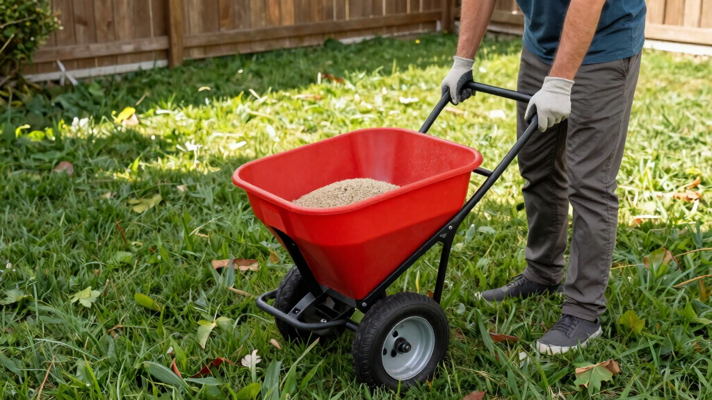 best tow behind spreader for acreage lawns