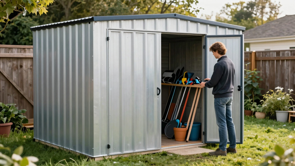 best outdoor storage shed metal large