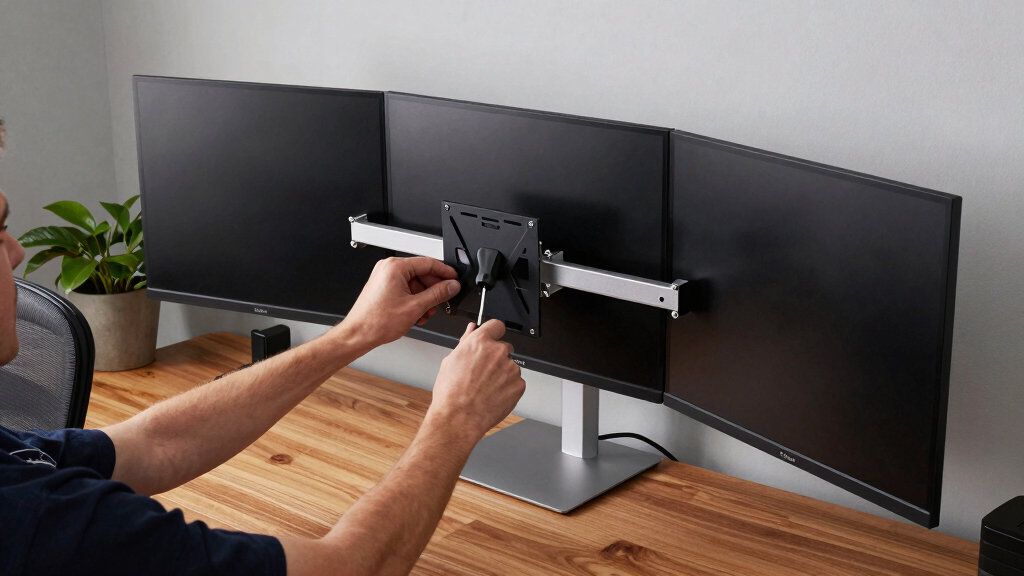 best triple monitor mounts for home office setups