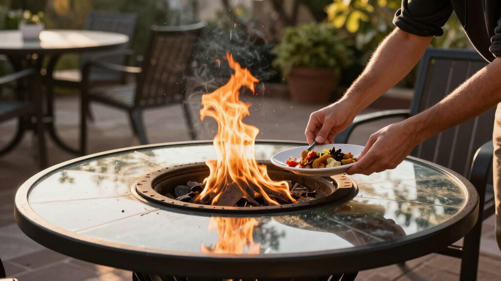 best fire pit dining table