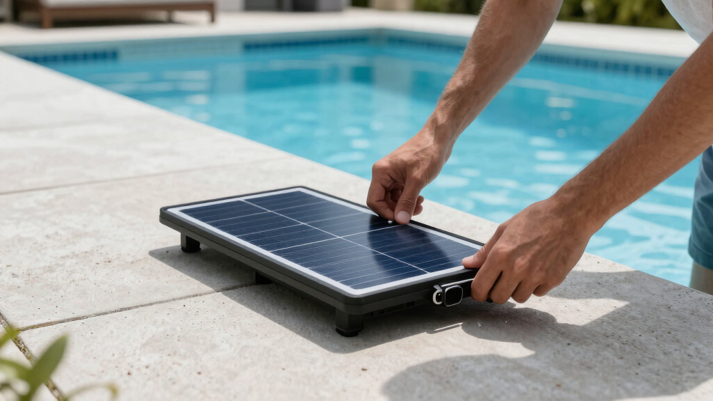 solar-powered pool fountains