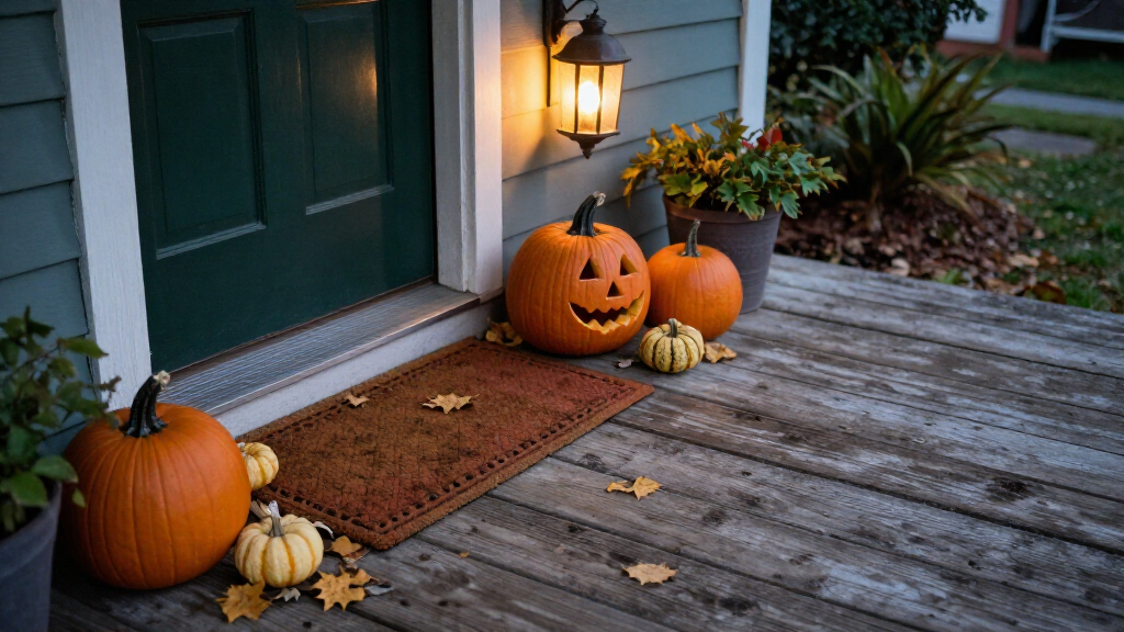 Halloween porch decorations