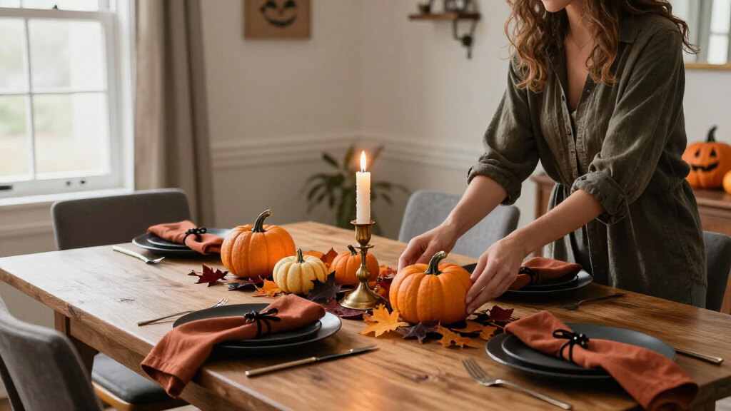 Halloween table decorations