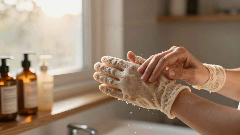 exfoliating gloves