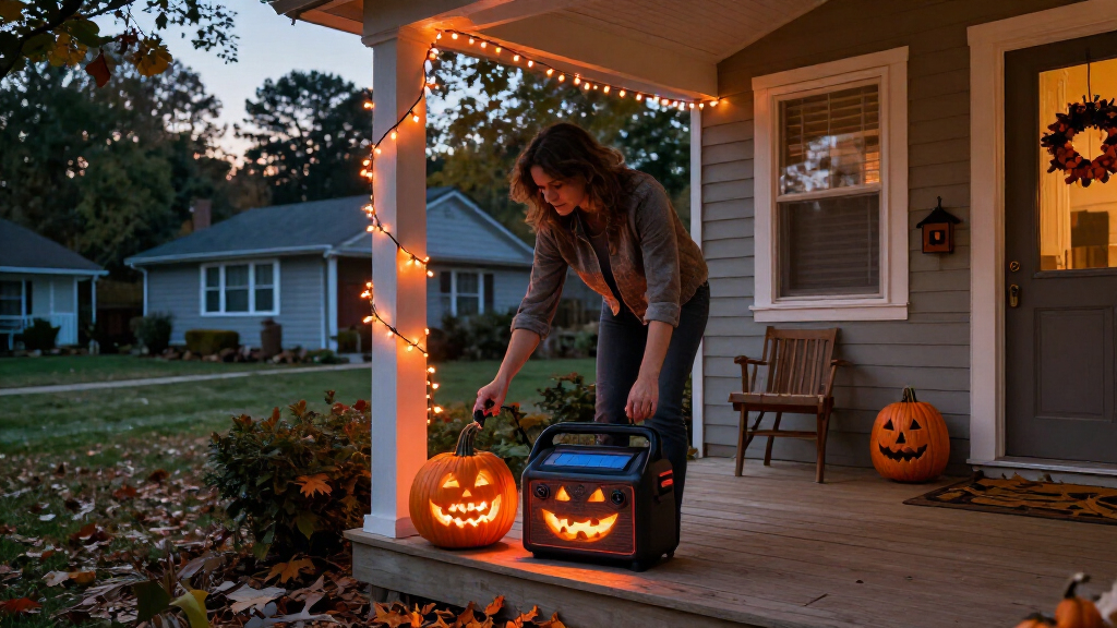 solar generator for Halloween decorations