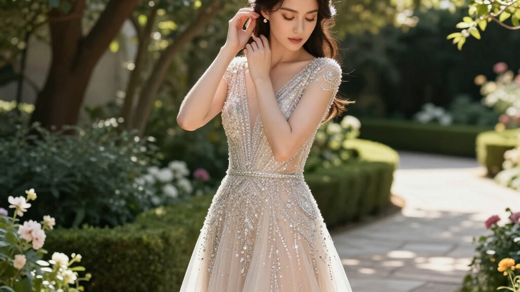 best crystal embellished gowns