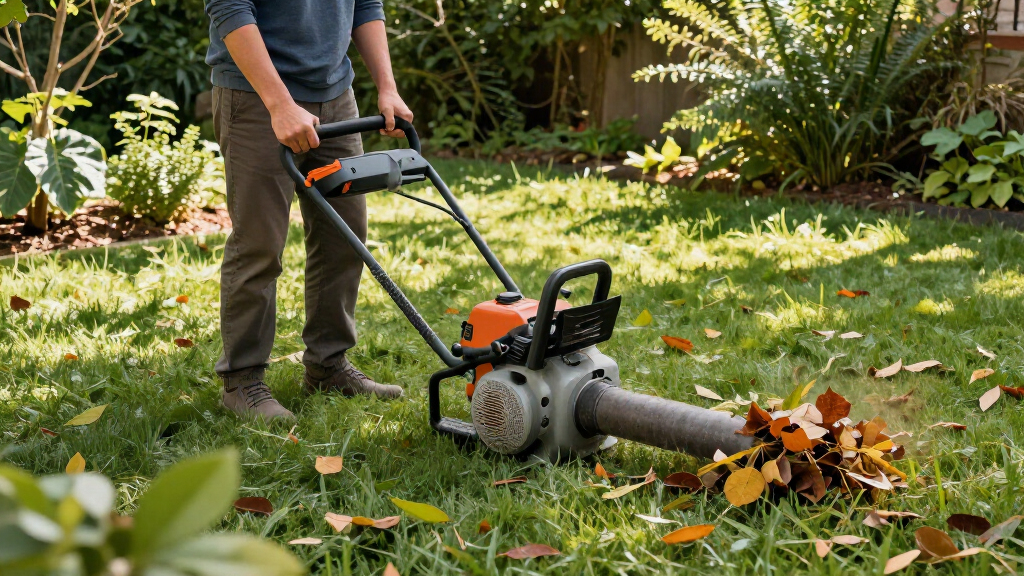gas-powered leaf blowers