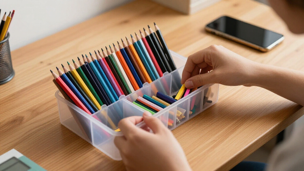 school supplies organizer
