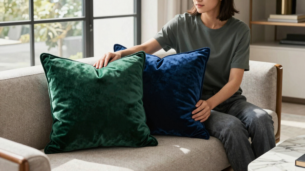 luxury velvet throw pillows