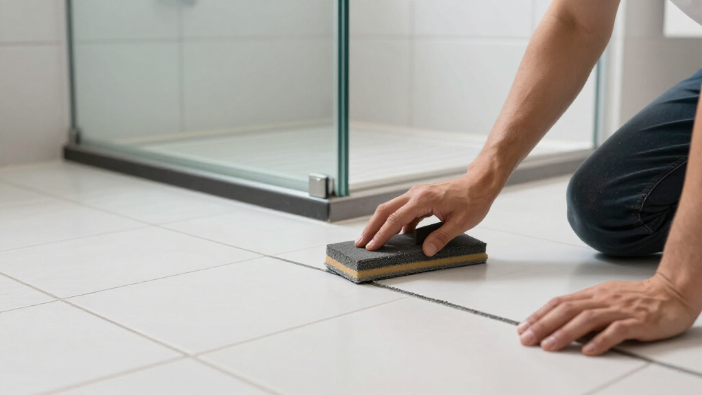 color grout for white tile