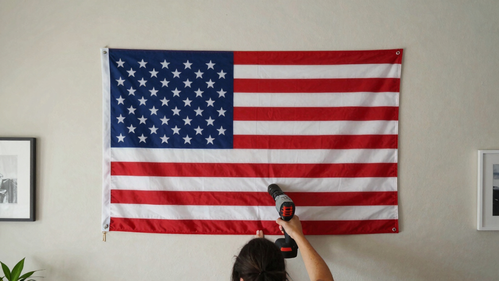 patriotic American flag wall art