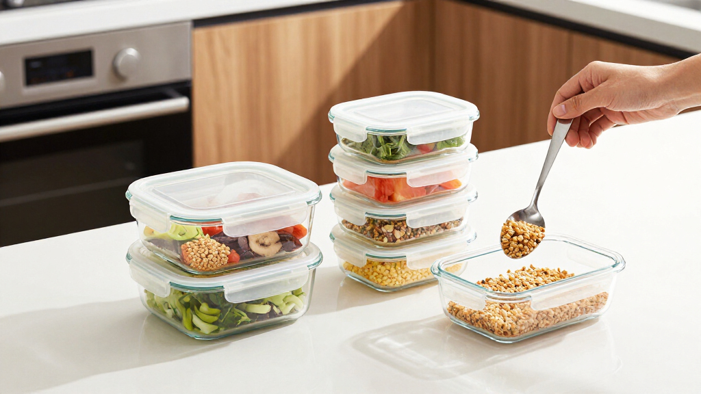 stackable glass mealprep containers