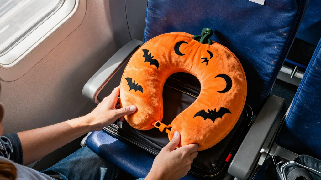 Halloween travel neck pillows