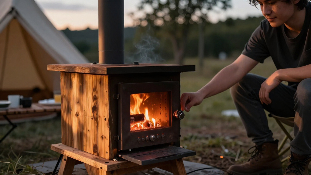 military style wood tent stoves