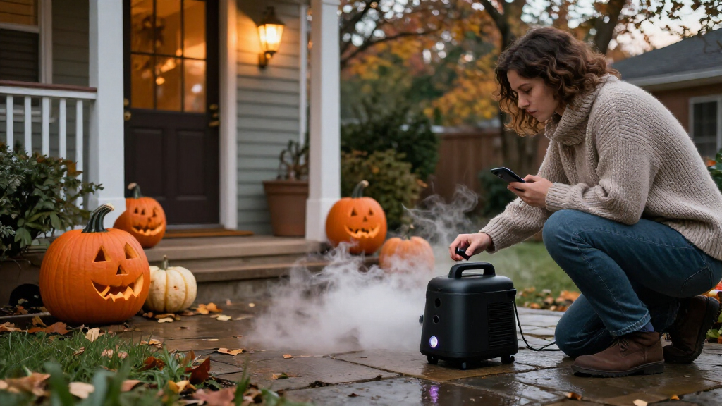 programmable Halloween fog machines