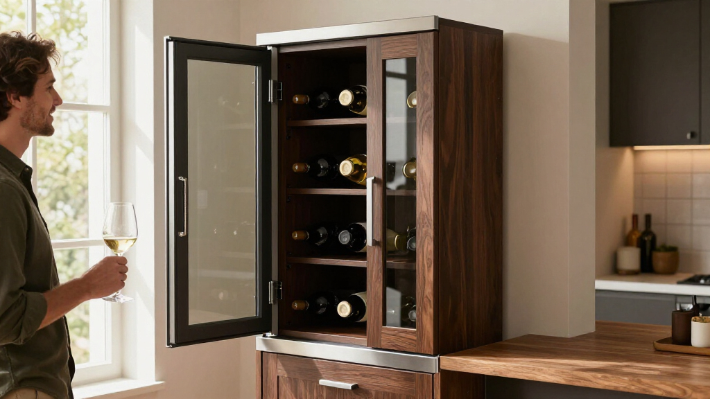 best wine bar cabinet with fridge space