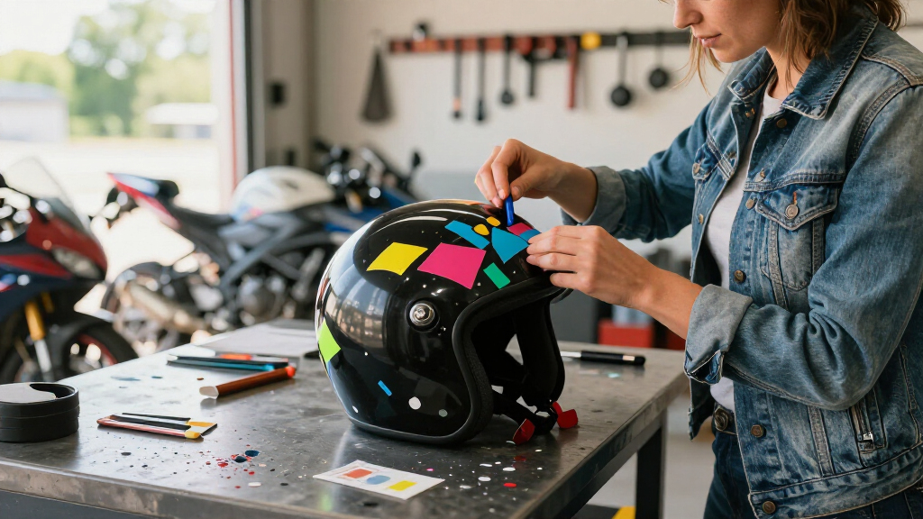 motorcycle helmet decorations