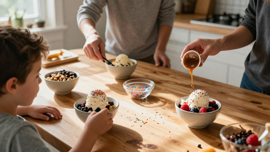 ice cream sundae topping sets