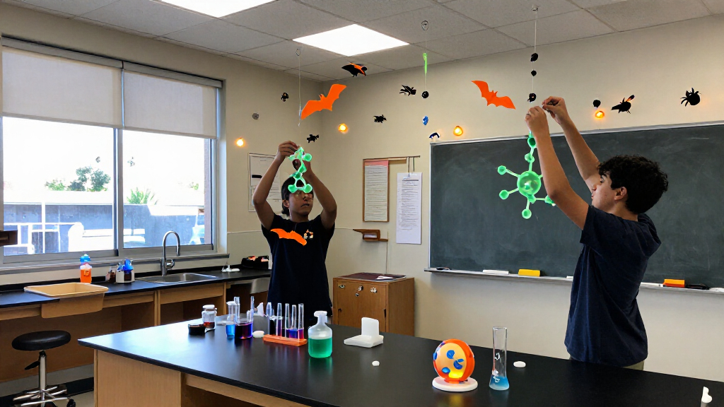 spooky science classroom decorations