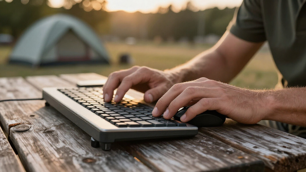 best rugged keyboard and mouse kit for camp office