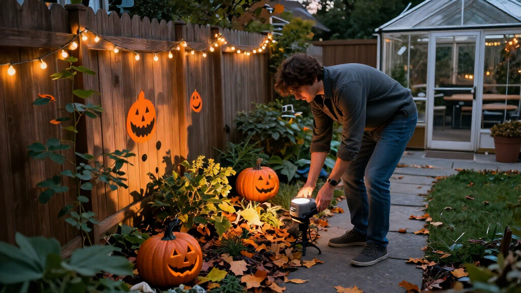 Halloween outdoor projector lights