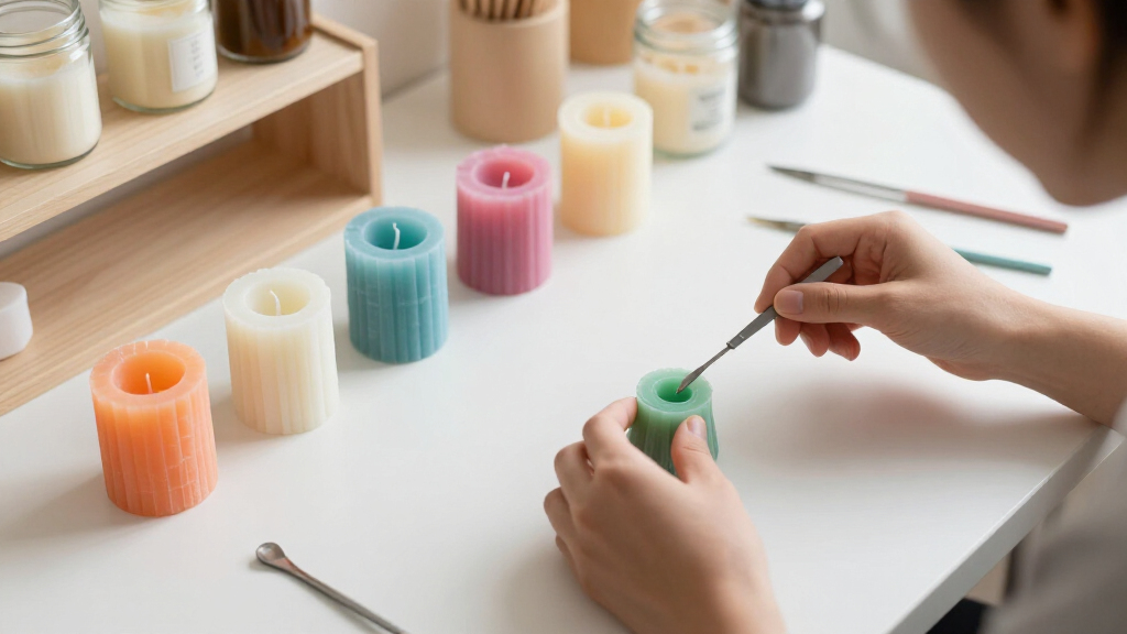 school-themed decorative candles