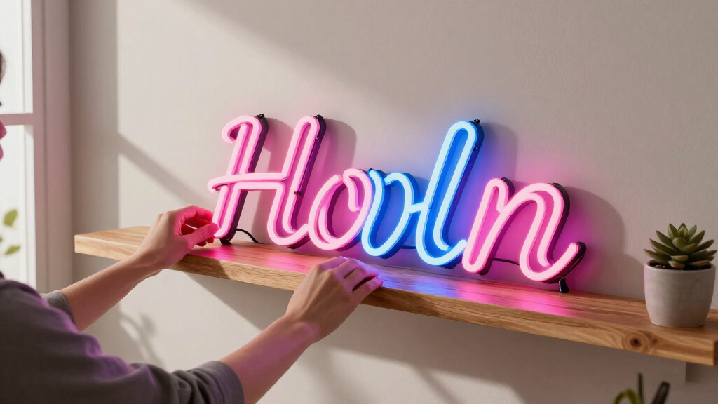 best personalized neon surname signs