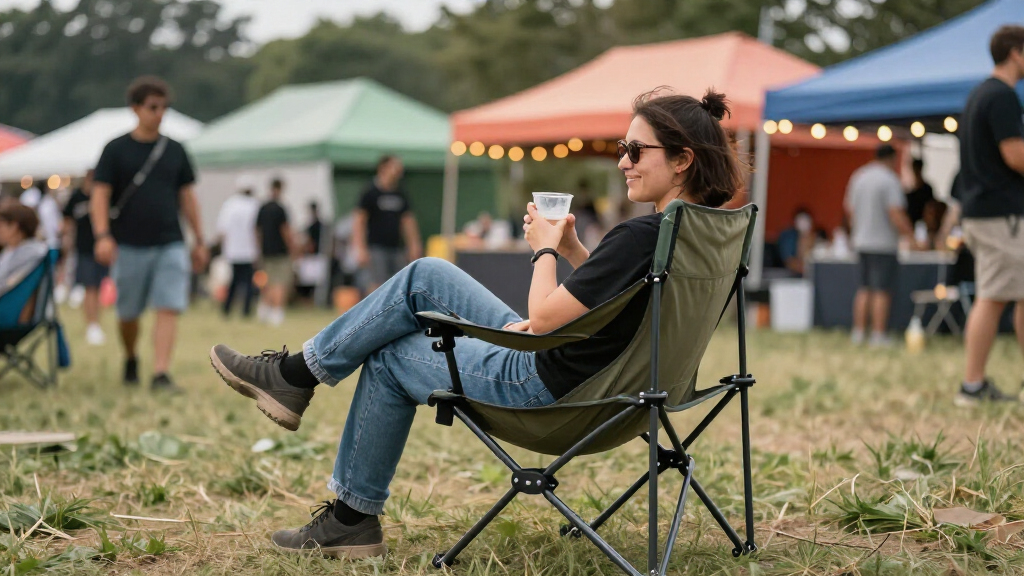 high weight capacity camping chair for festivals