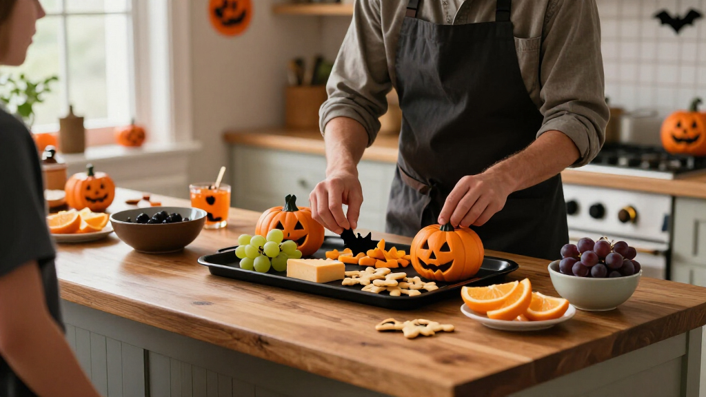 Halloween party food trays