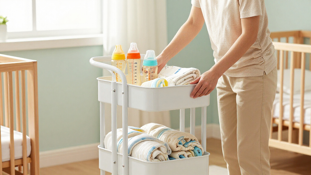 best rolling carts for nursery supplies