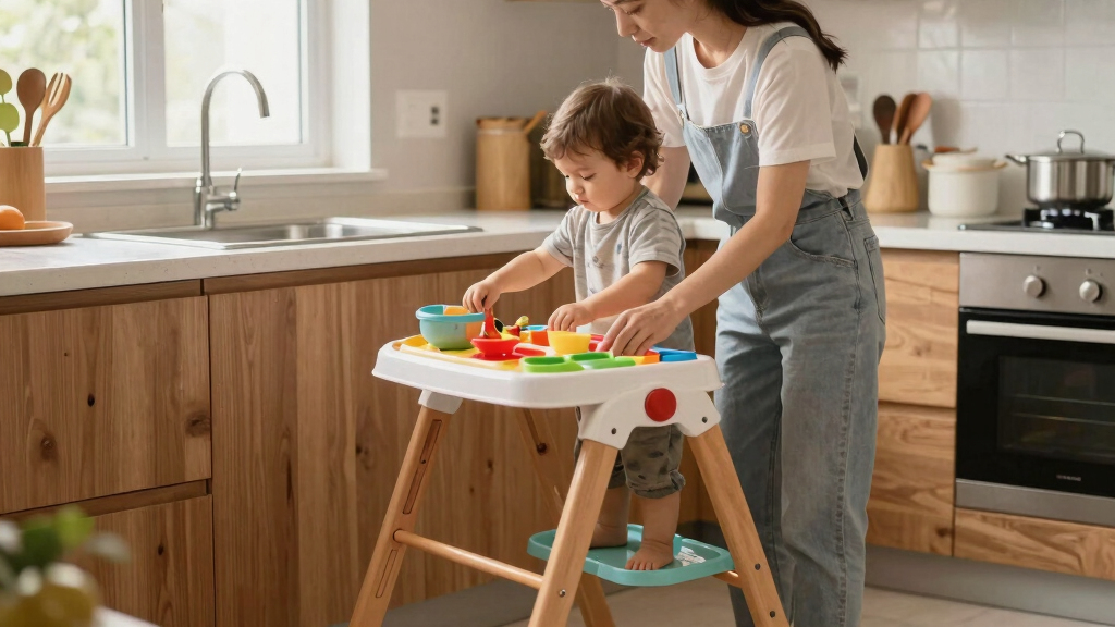 toddler learning tower kitchen helper foldable