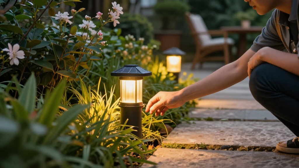 solar landscape lighting sets