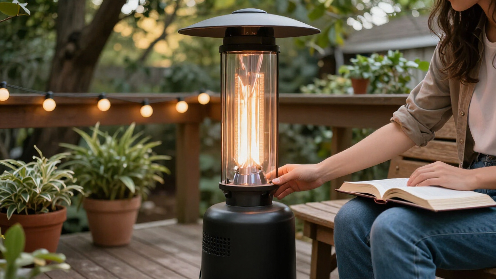 patio heater for outdoor bible study