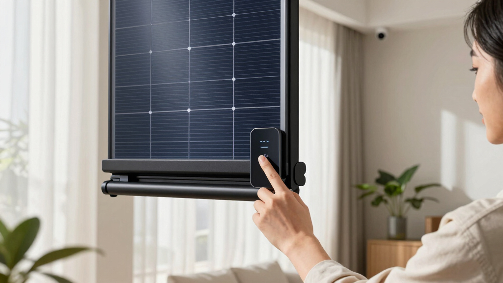 best smart blinds with solar charger