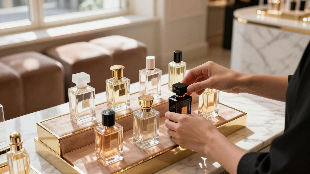 luxury perfume display stands